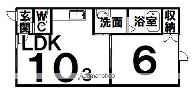 FUNNY PLACE(1LDK/1階)の間取り写真