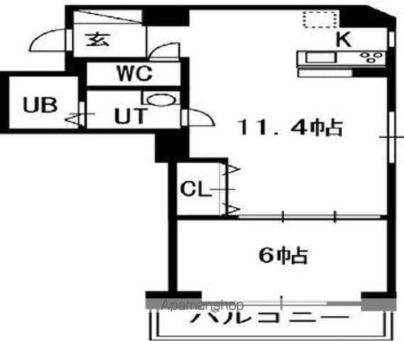 SーFORT南郷通(1LDK/9階)の間取り写真