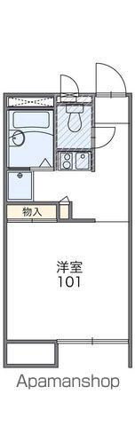 レオパレスARK久留米(1K/2階)の間取り写真