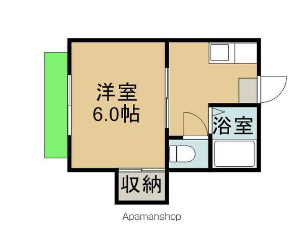タウニィフルタ(1K/1階)の間取り写真