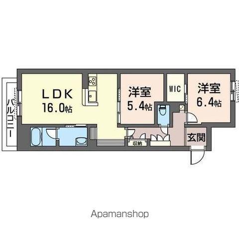 アイビー(2LDK/2階)の間取り写真