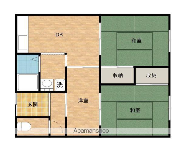 宮下ハイツ(3DK/2階)の間取り写真