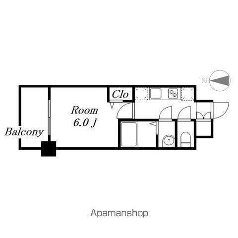 プレサンス名古屋菊井セルカ(1K/9階)の間取り写真