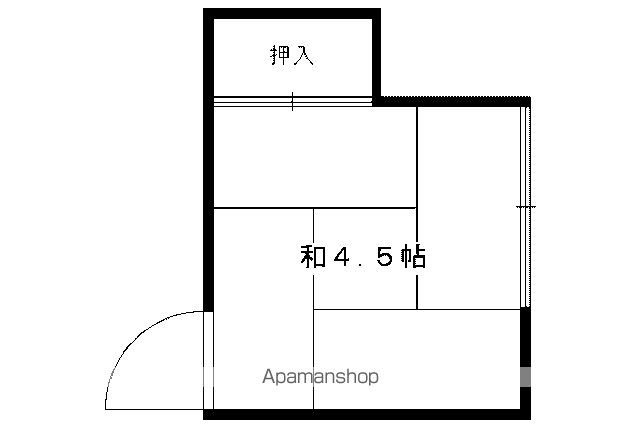 阿部アパート(ワンルーム/2階)の間取り写真