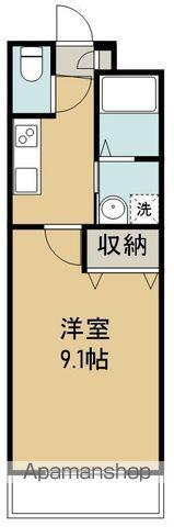 ルネス宮千代(1K/1階)の間取り写真