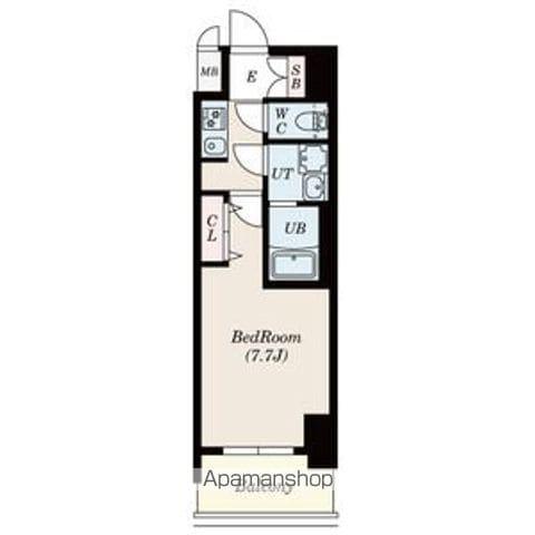 S-RESIDENCE庄内通ノース(1K/10階)の間取り写真