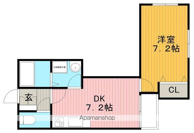レガリア宮山2(1DK/1階)の間取り写真