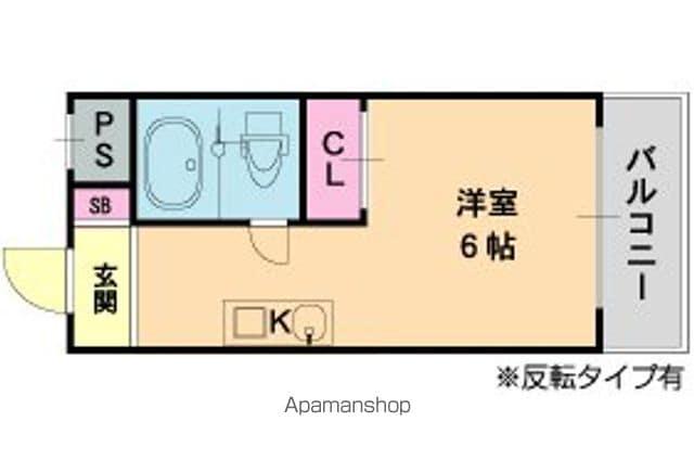 メゾン・ド・トレイユ(ワンルーム/4階)の間取り写真