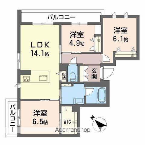 ボヤージュ春日(3LDK/3階)の間取り写真