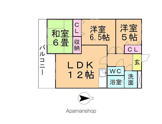 アーバンローズ(3LDK/2階)の間取り写真