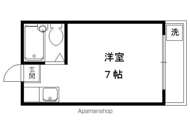 スイング岡崎(ワンルーム/3階)の間取り写真