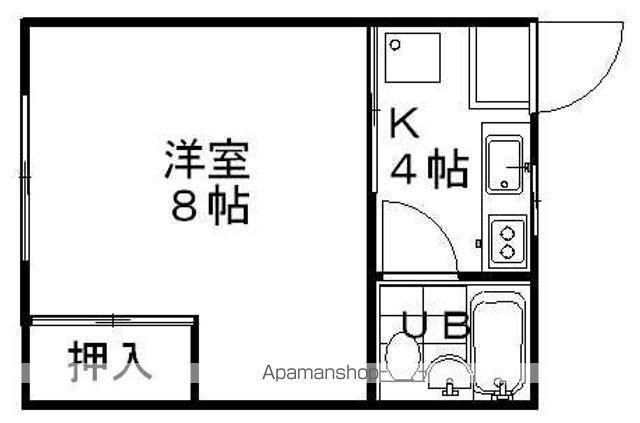 エヴァーグリーンハイツ(1K/2階)の間取り写真