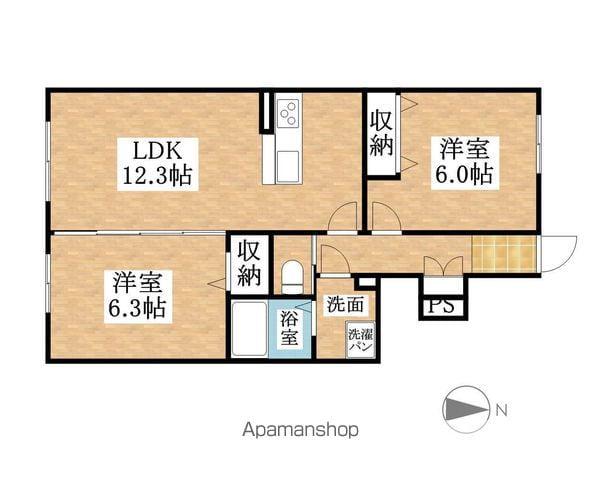 EVERY(2LDK/1階)の間取り写真