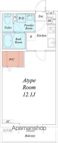 リブリ・北仙台はやま(1K/1階)の間取り写真