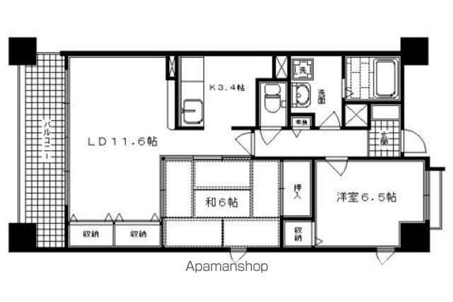 メゾン油小路(2LDK/7階)の間取り写真