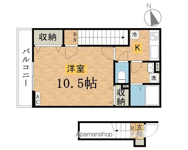 リブリ・さくら大工(1K/2階)の間取り写真