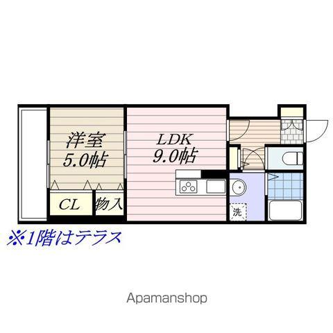 ルラシオン(1LDK/3階)の間取り写真