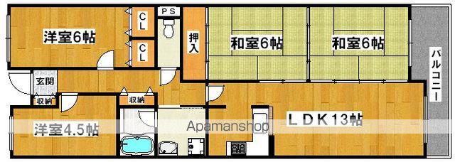 サンパレス21泉北(4LDK/3階)の間取り写真
