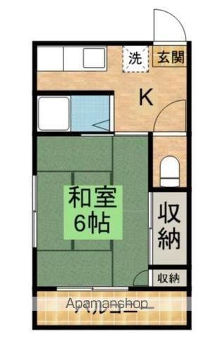 串田ビル(1K/4階)の間取り写真