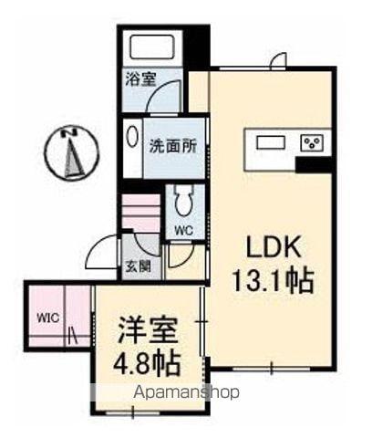 DREAMIO(1LDK/1階)の間取り写真