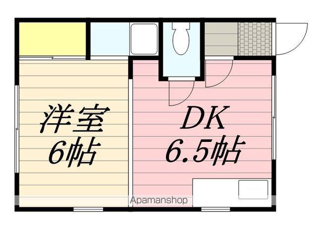 プライマリハウス(1DK/2階)の間取り写真
