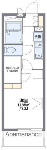 レオパレスノザンファンⅡ(1K/1階)の間取り写真