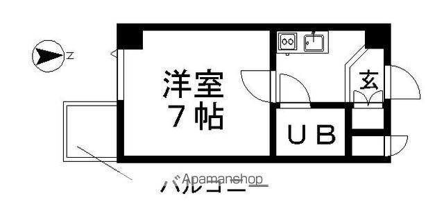 ライオンズマンション丸の内第5(1K/12階)の間取り写真