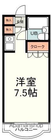 メゾン・ド・セピア(ワンルーム/3階)の間取り写真