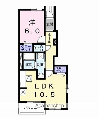 サニーパレスⅢ(1LDK/1階)の間取り写真