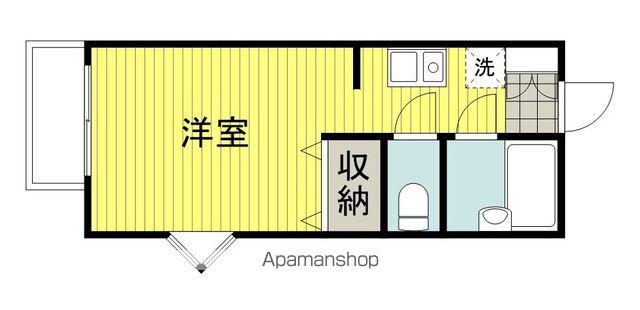 ハイツマックル(ワンルーム/1階)の間取り写真