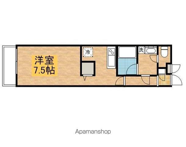 リブリ・オルタンシアⅢ(1K/3階)の間取り写真