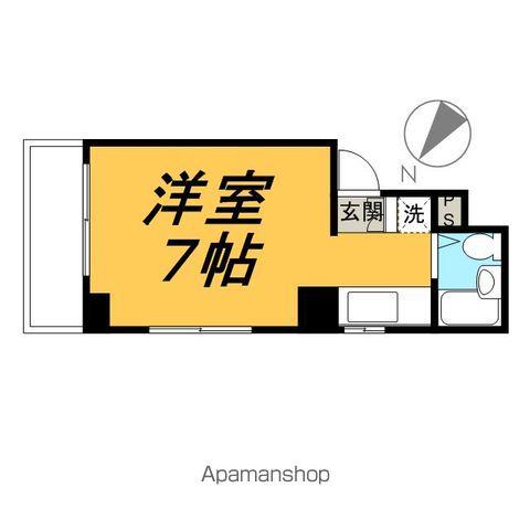 メゾン丸十(ワンルーム/5階)の間取り写真