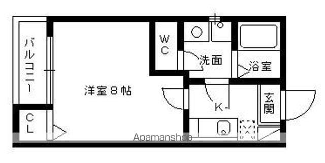 クレフラスト新守山南B棟(1K/1階)の間取り写真