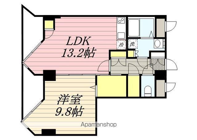 宮ヶ丘レジデンス神宮前(1LDK/5階)の間取り写真