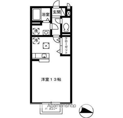 サン ローズコート Ⅱ(ワンルーム/1階)の間取り写真