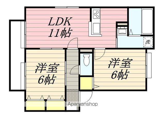 コート/リヴェール(2LDK/1階)の間取り写真