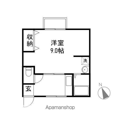 ハイブライト宝田(1K/2階)の間取り写真