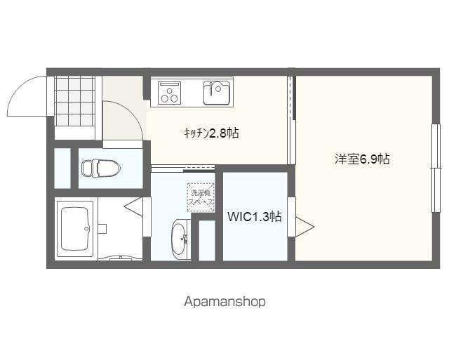 リオプラデーラ(1K/2階)の間取り写真