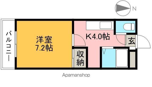 シャルム池上2(1K/1階)の間取り写真