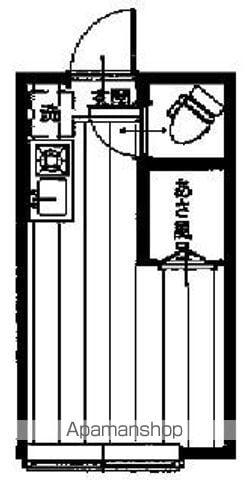 テレシーナ(ワンルーム/1階)の間取り写真