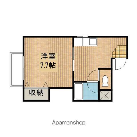 稲荷ヴィレッジ(1DK/1階)の間取り写真