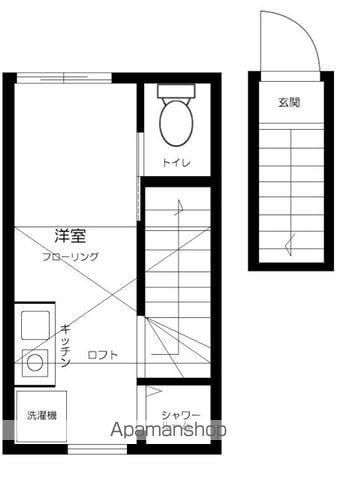 LALA柴又(ワンルーム/2階)の間取り写真