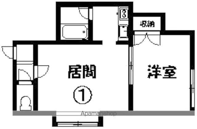 シオン稲積公園(1LDK/3階)の間取り写真
