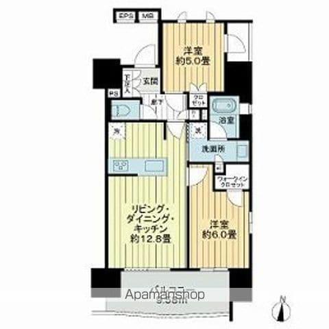 オープンレジデンシア栄サザンスクエア(2LDK/8階)の間取り写真