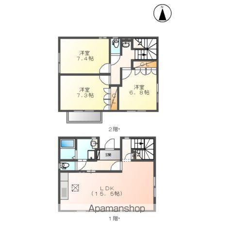 太多線 美濃太田駅 徒歩13分 2階建 築21年(3LDK)の間取り写真