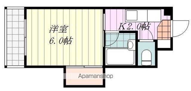 ふなだハイツ(1K/2階)の間取り写真
