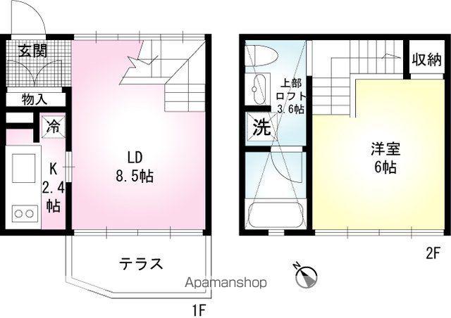 グランドソレーユ(1LDK)の間取り写真