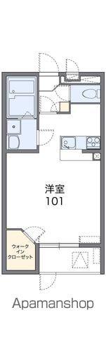 レオネクストル コフレ(1K/1階)の間取り写真