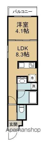 クレール(1LDK/5階)の間取り写真