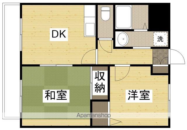 クオリティHIGASHIFURUMATU(2DK/2階)の間取り写真